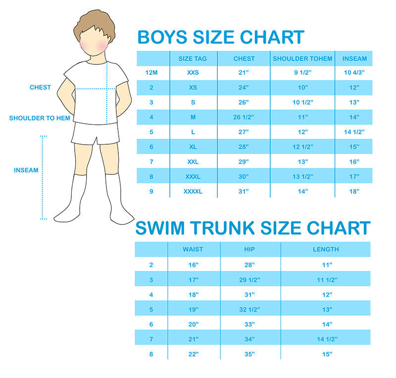 Green stripe boy swimsuit