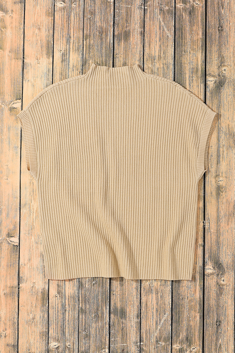 Blackish Green Patch Pocket Ribbed Knit Short Sleeve Sweater Dress