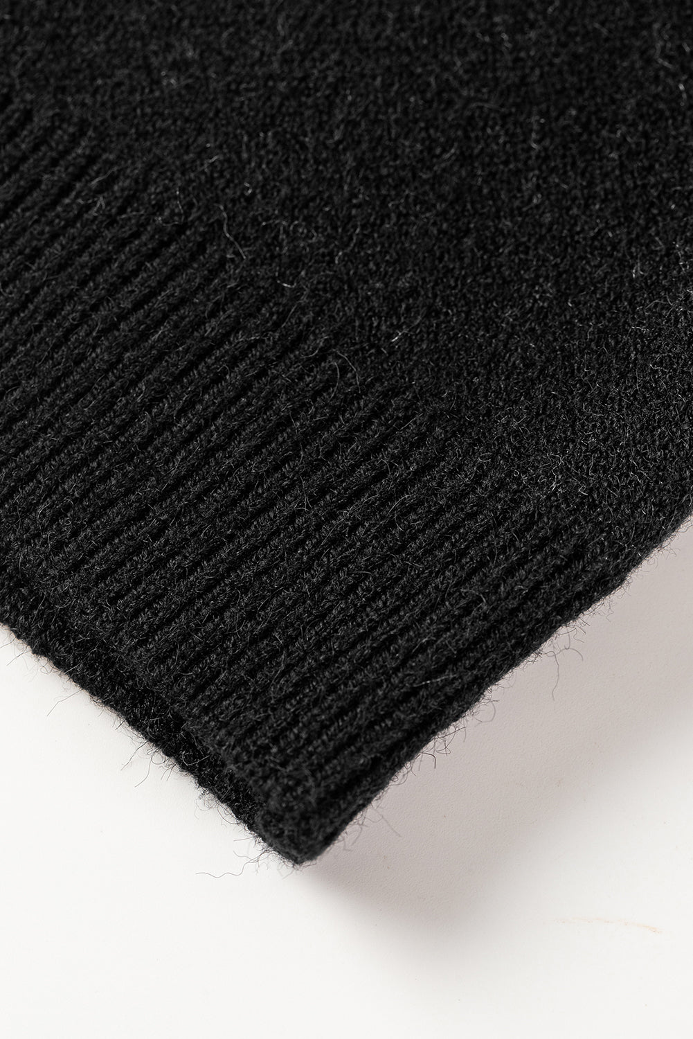 Blackish Green Patch Pocket Ribbed Knit Short Sleeve Sweater Dress