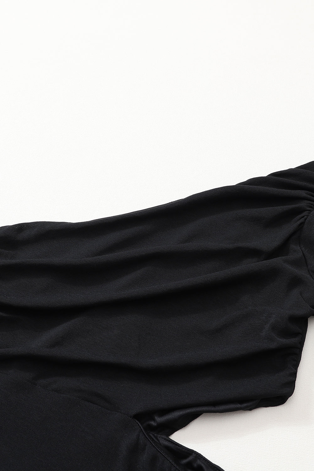 Black Asymmetric One Shoulder Cutout Bodycon Dress