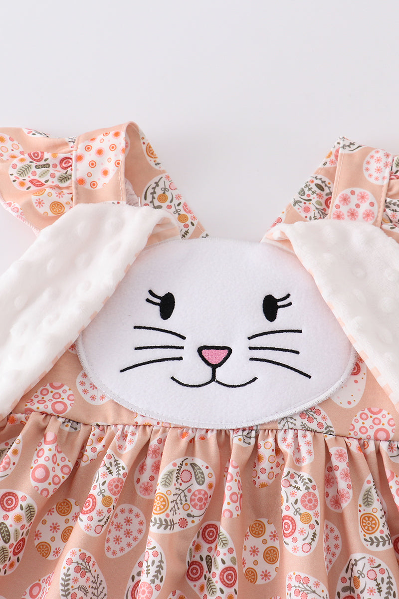 Easter bunny applique dress