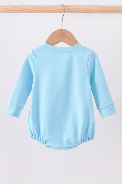 Blue character embroidery bubble