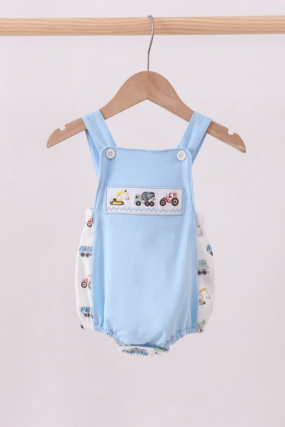 Blue car embroidery bubble