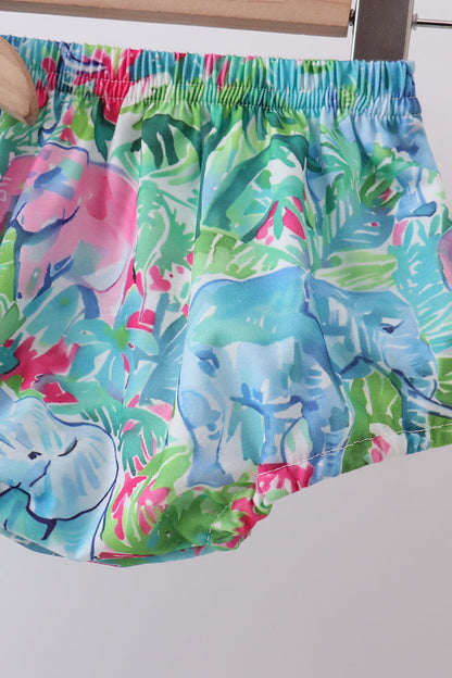 Green tropical garden bow bloomer set