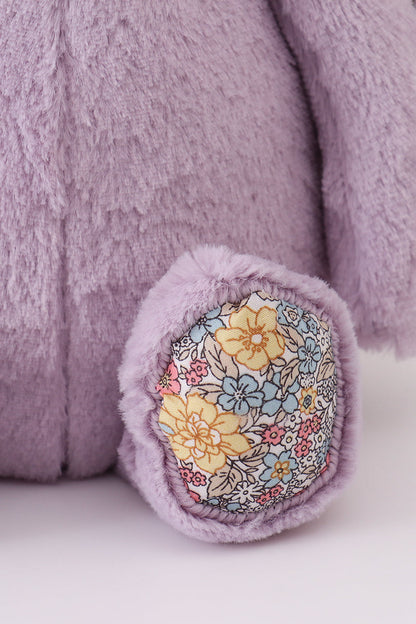 Purple floral plush bunny
