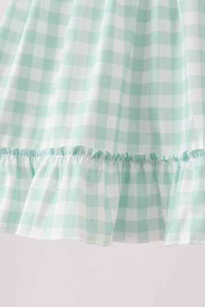 Green Golf Embroidered Ruffle Set