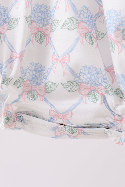 Blue Floral Bubble