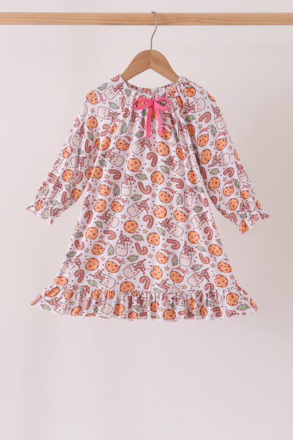 Red milk cookie bamboo dress