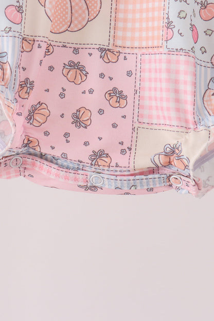 Pink pumpkin ruffle bubble
