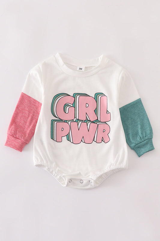 GRL PWR baby bubble