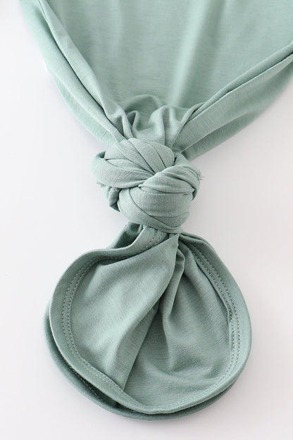 Teal bamboo baby 2pc gown