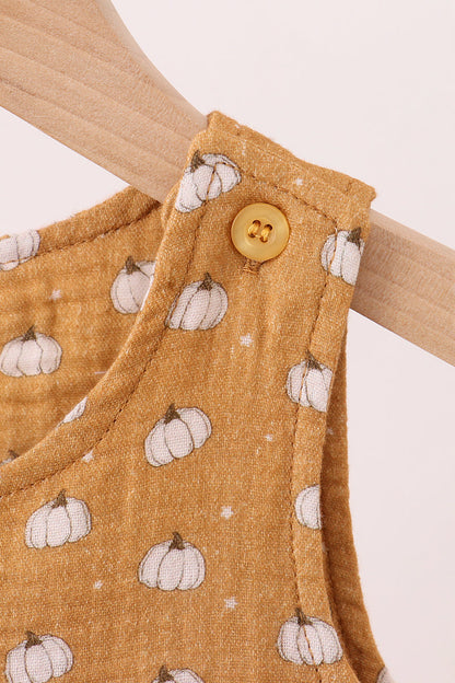 Premium pumpkin print muslin jonjon