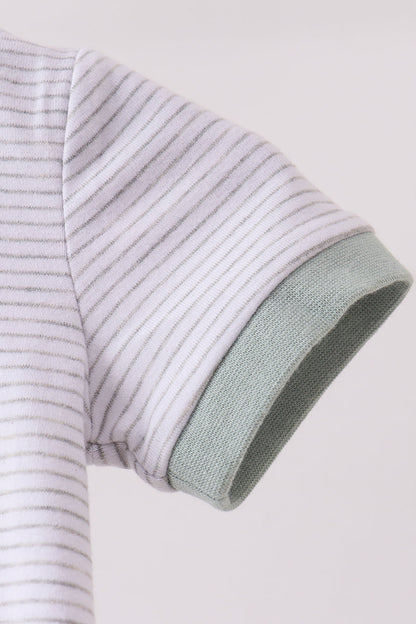 Green vehicle embroidery stripe bubble
