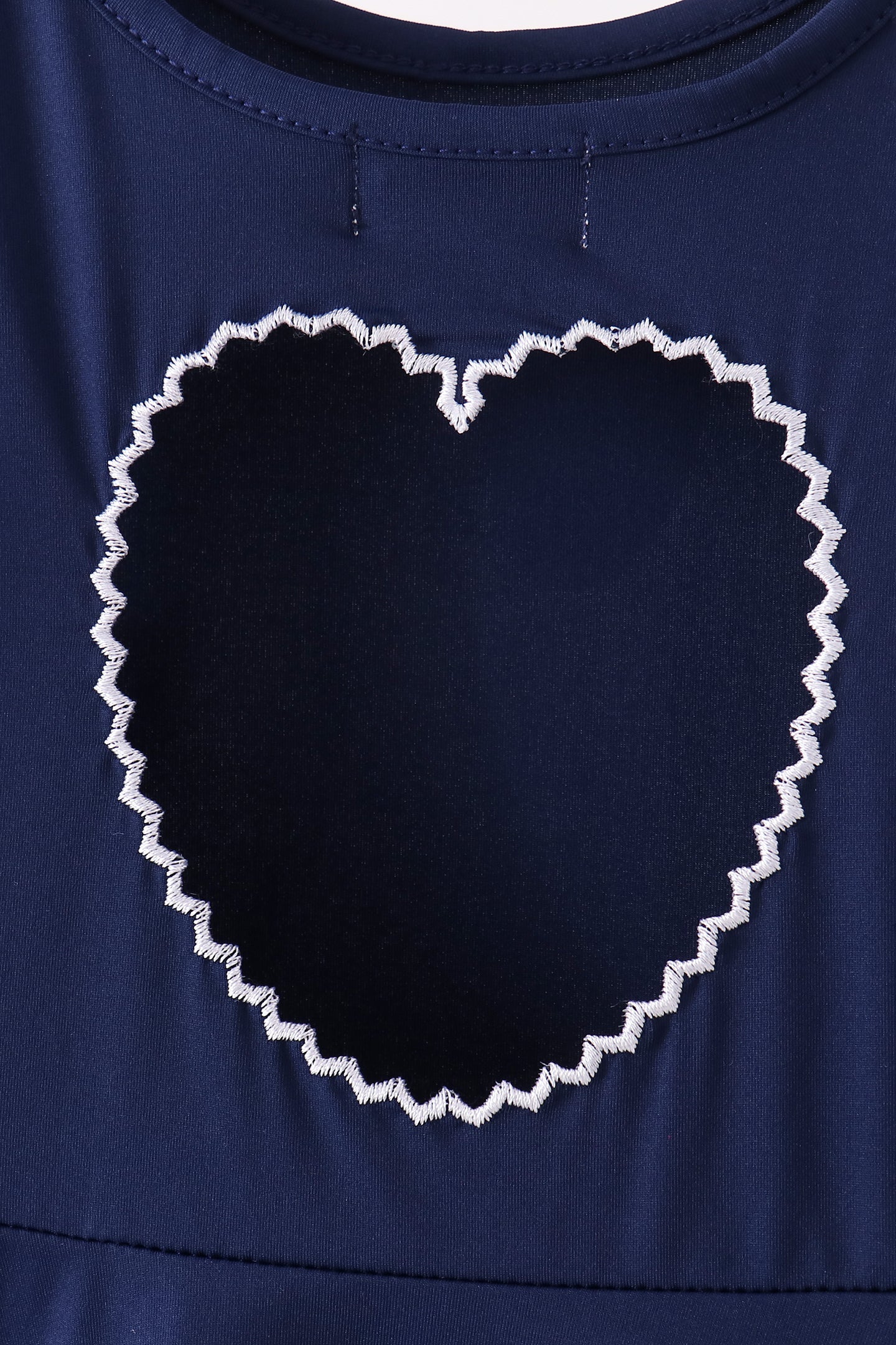 Navy Scalloped Dress