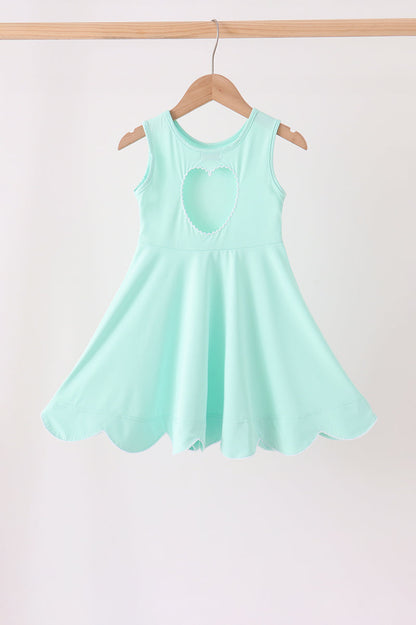 Mint Scalloped Dress