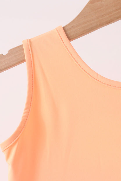 Coral Scalloped Dress