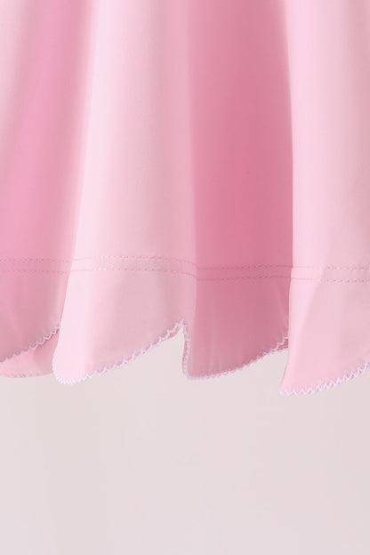Pink Scalloped Dress