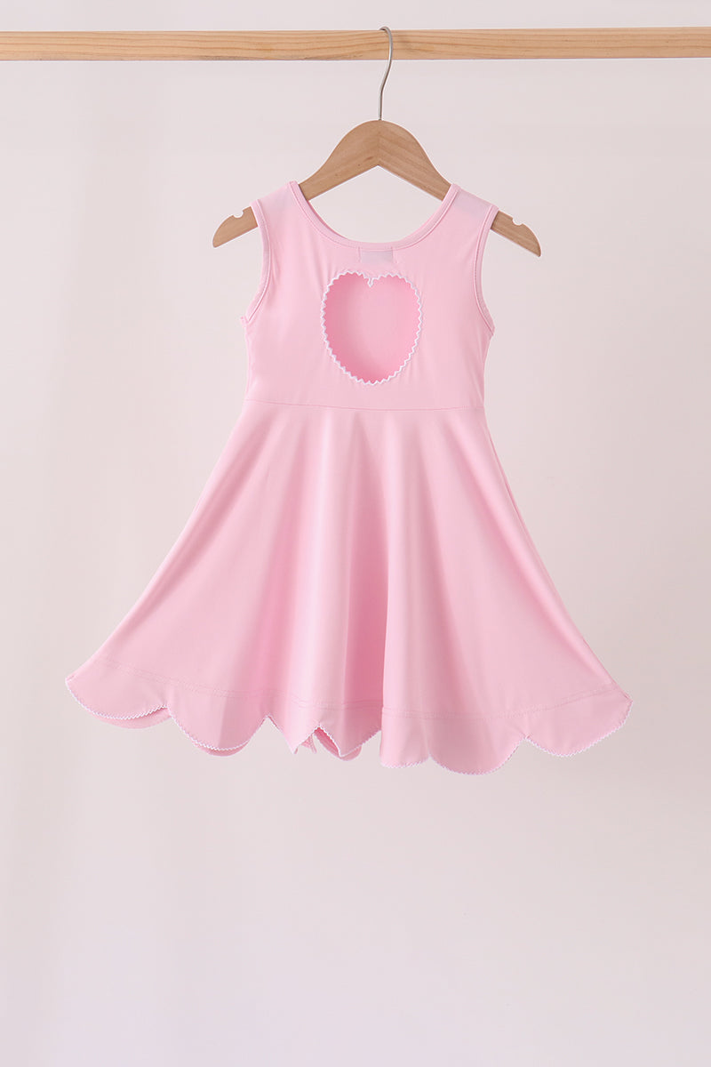 Pink Scalloped Dress