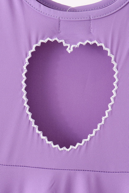 Purple Scalloped Dress