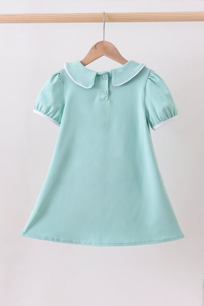 Blue he is risen embroidery dress