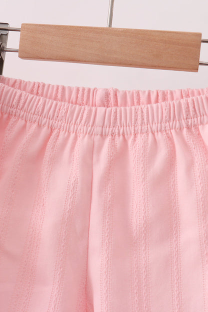 Pink Princess Embroidered Jacquard Set