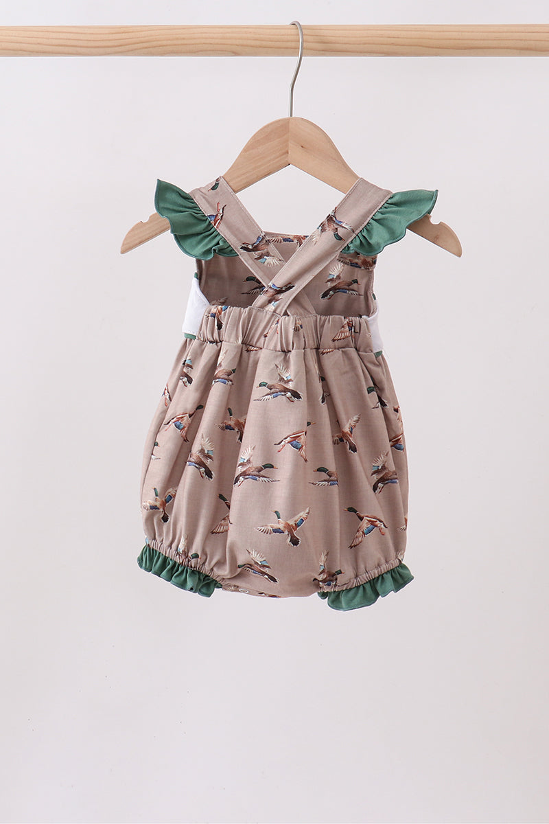 Green Mallard Embroidered Bubble