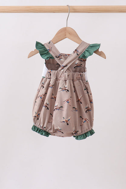 Green Mallard Embroidered Bubble
