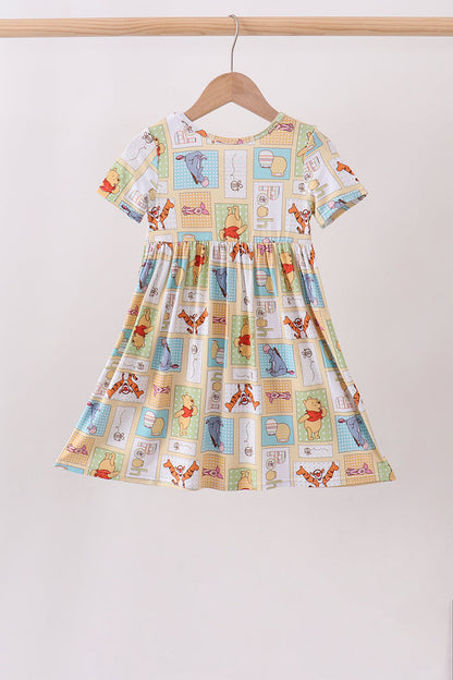 Yellow winnie the pooh bamboo dress