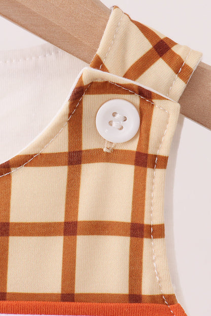 Brown Made to Worship Embroidery Grid Jon Jon