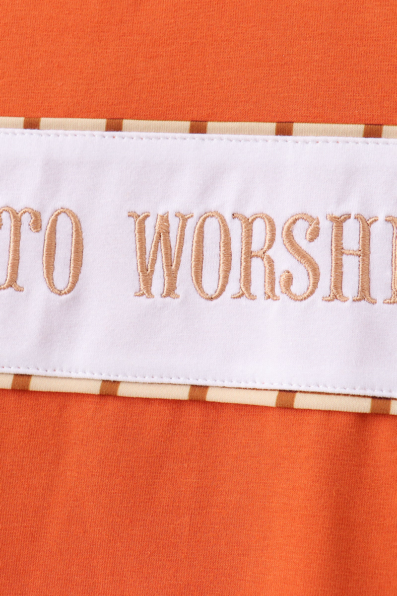 Made to Worship Embroidery Grid Pants Set