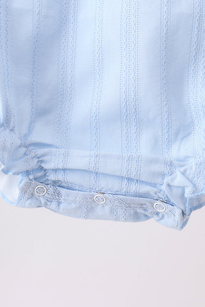 Blue Jacquard Lace Bubble