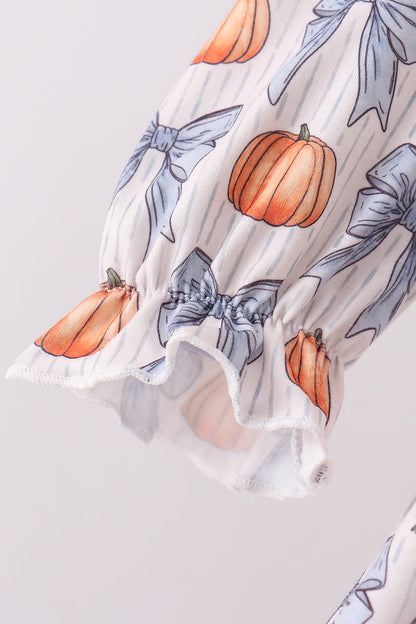 Blue Pumpkin Smocked Pants Set