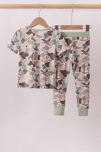 Camouflage Hunting Bamboo Pajama Set