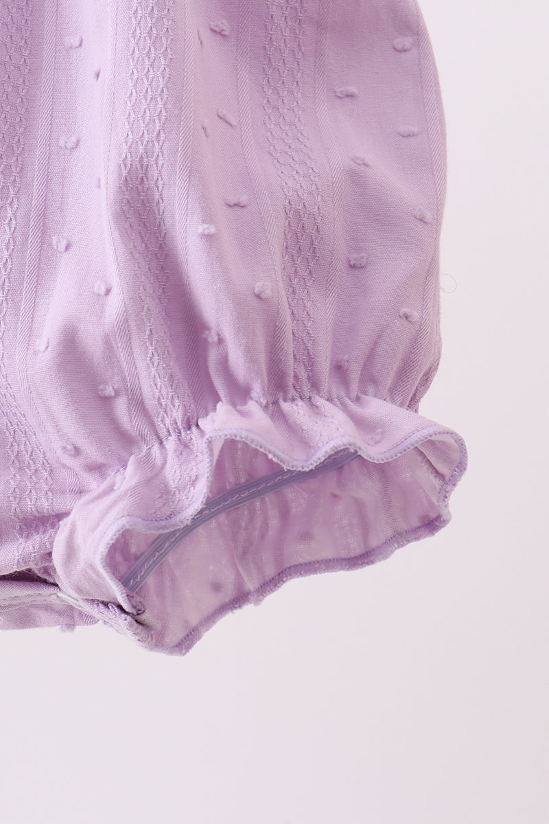 Purple Candy Smocked Bubble