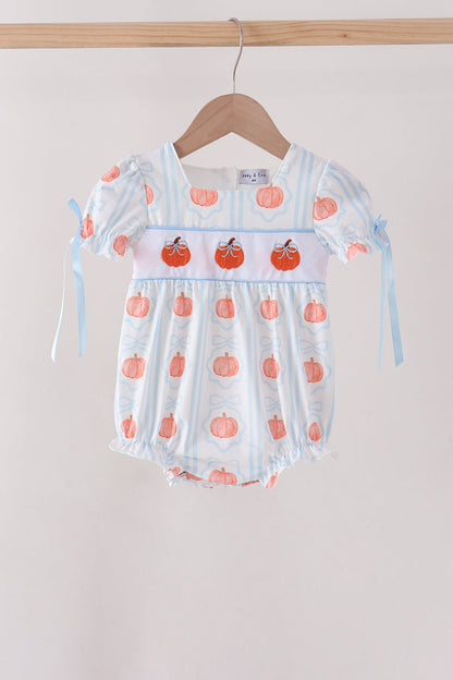 Blue Pumpkin Embroidery Bubble
