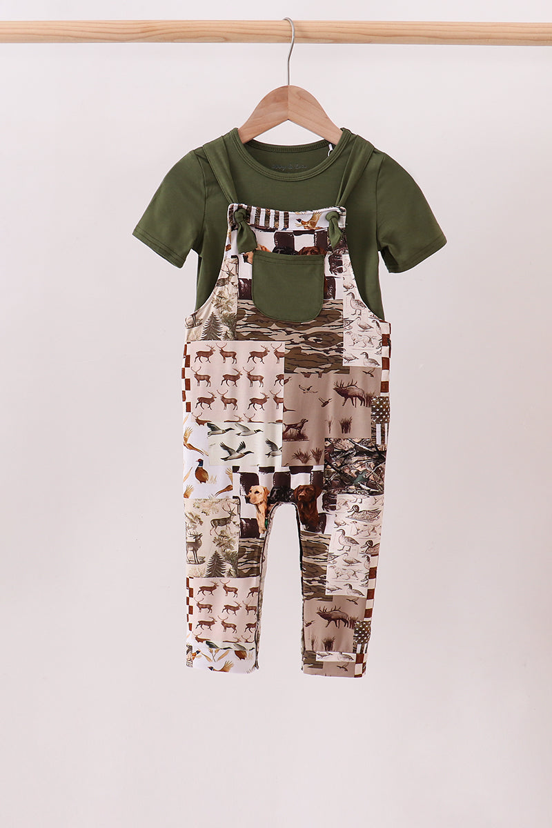 Forest Hunting bamboo 2pc set