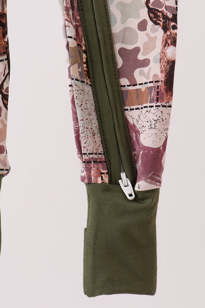 Forest Hunting Bamboo Romper