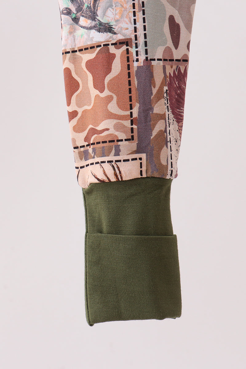 Forest Hunting Bamboo Romper