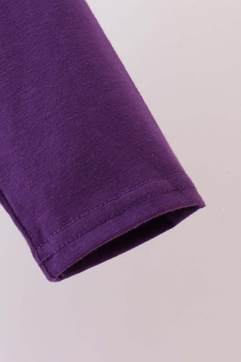 Purple Ghost Applique Top