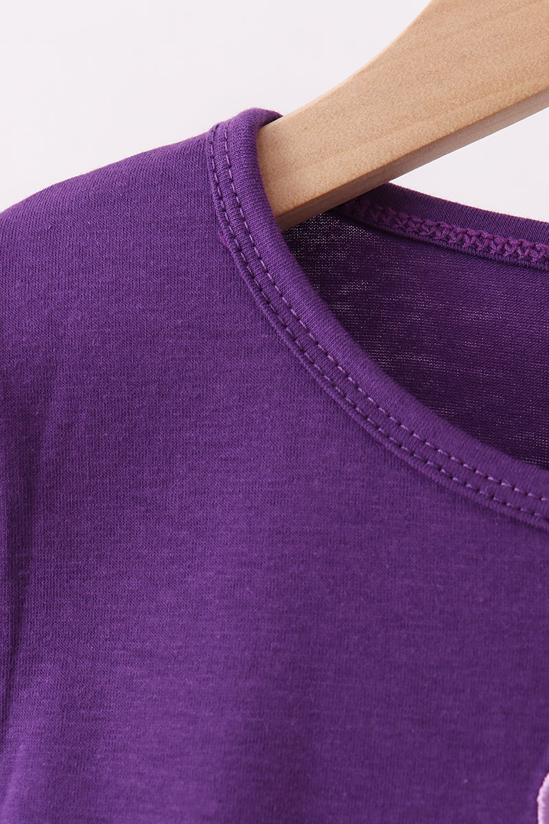 Purple Ghost Applique Top