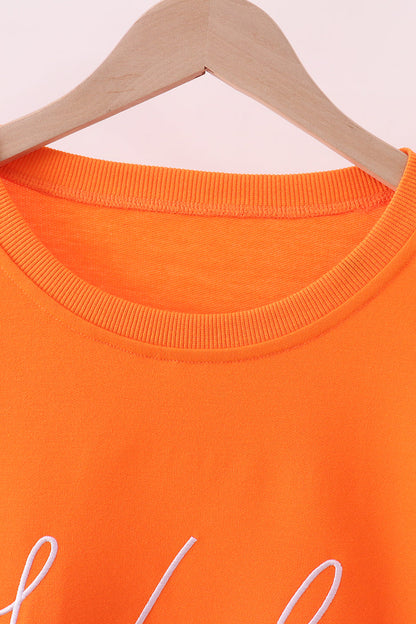 Orange Tennessee Vols Embroidery Mom&me Top