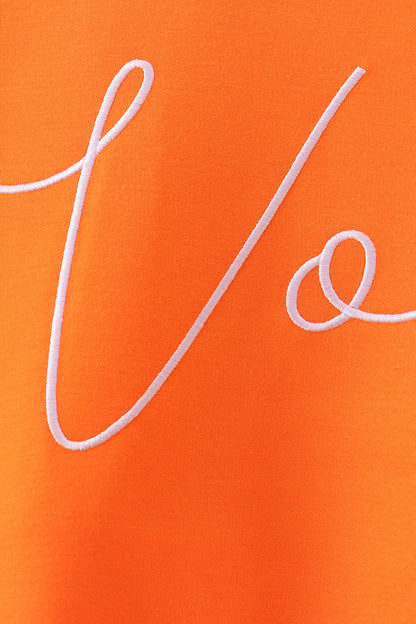 Orange Tennessee Vols Embroidery Mom&me Top