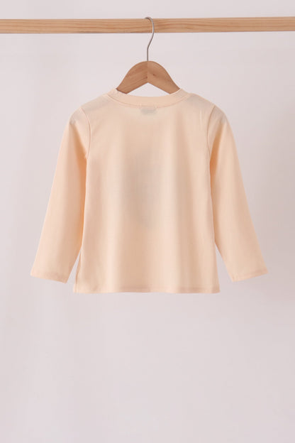 Beige Grinch Applique Top