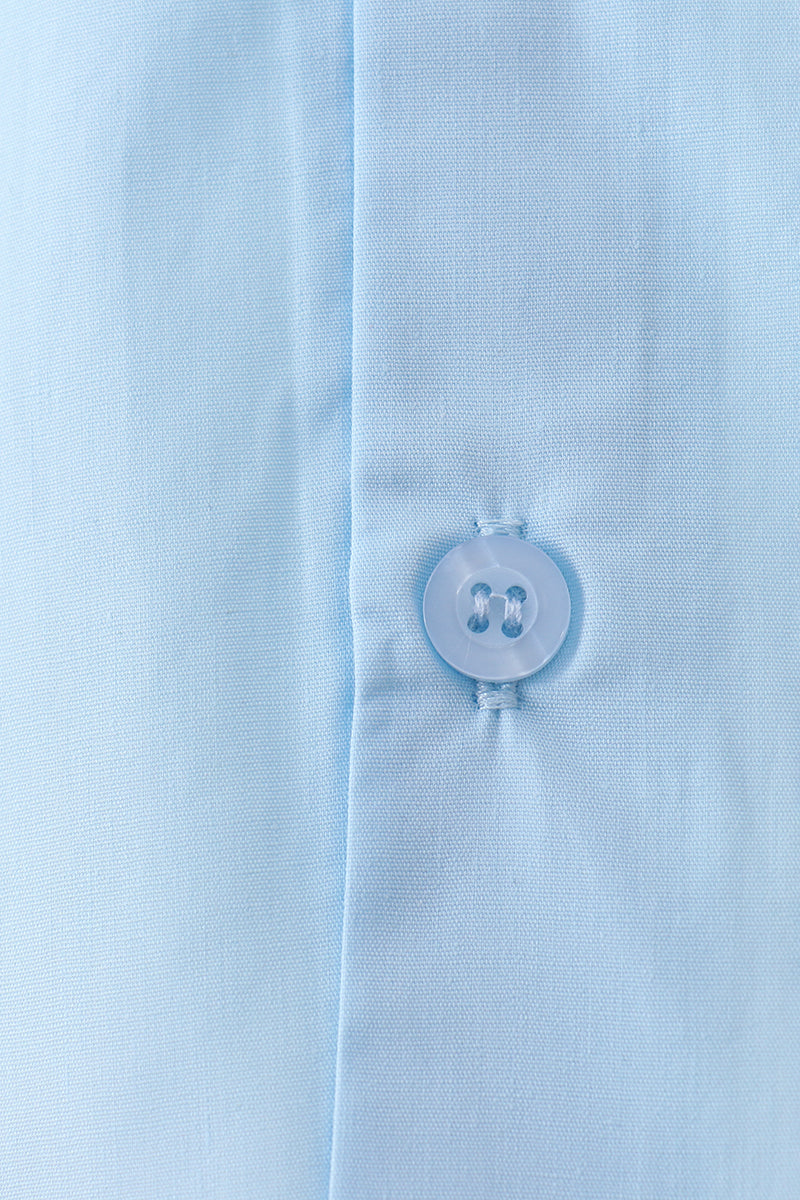 Blue button down shirt