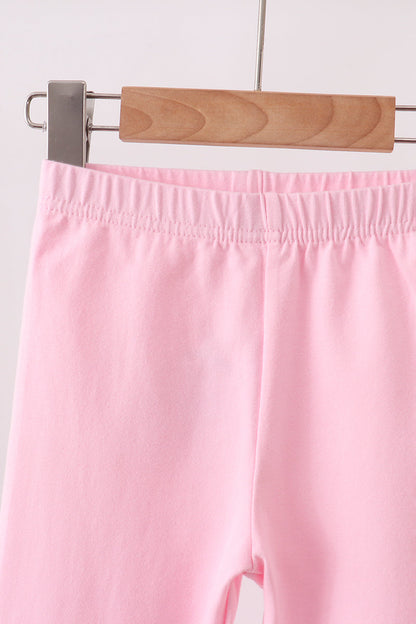 Pink ruffle pants