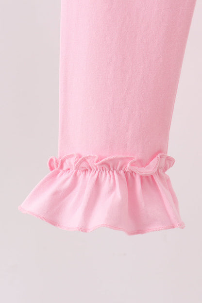 Pink ruffle pants