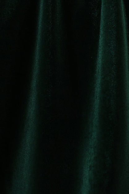 Forest velvet Ruffle Dress