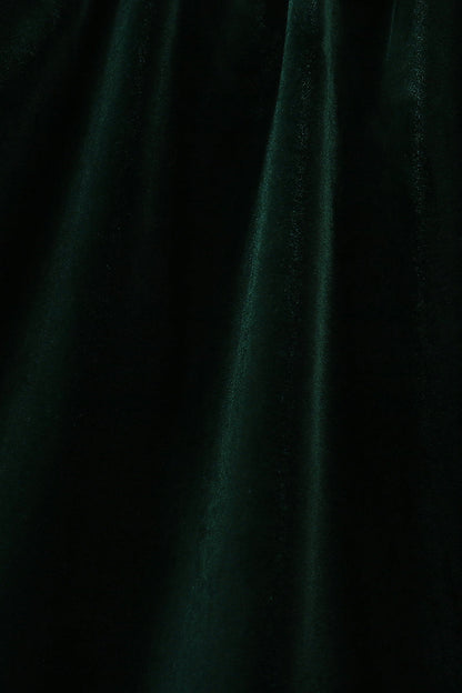 Forest velvet Ruffle Dress