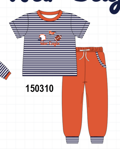 Auburn War Eagle Embroidery Pants Set